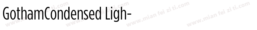 GothamCondensed Ligh字体转换